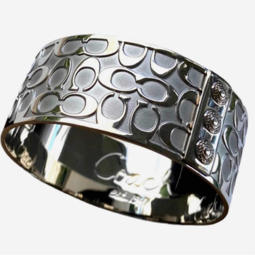 Coach Signature C Logo Wide Bangle